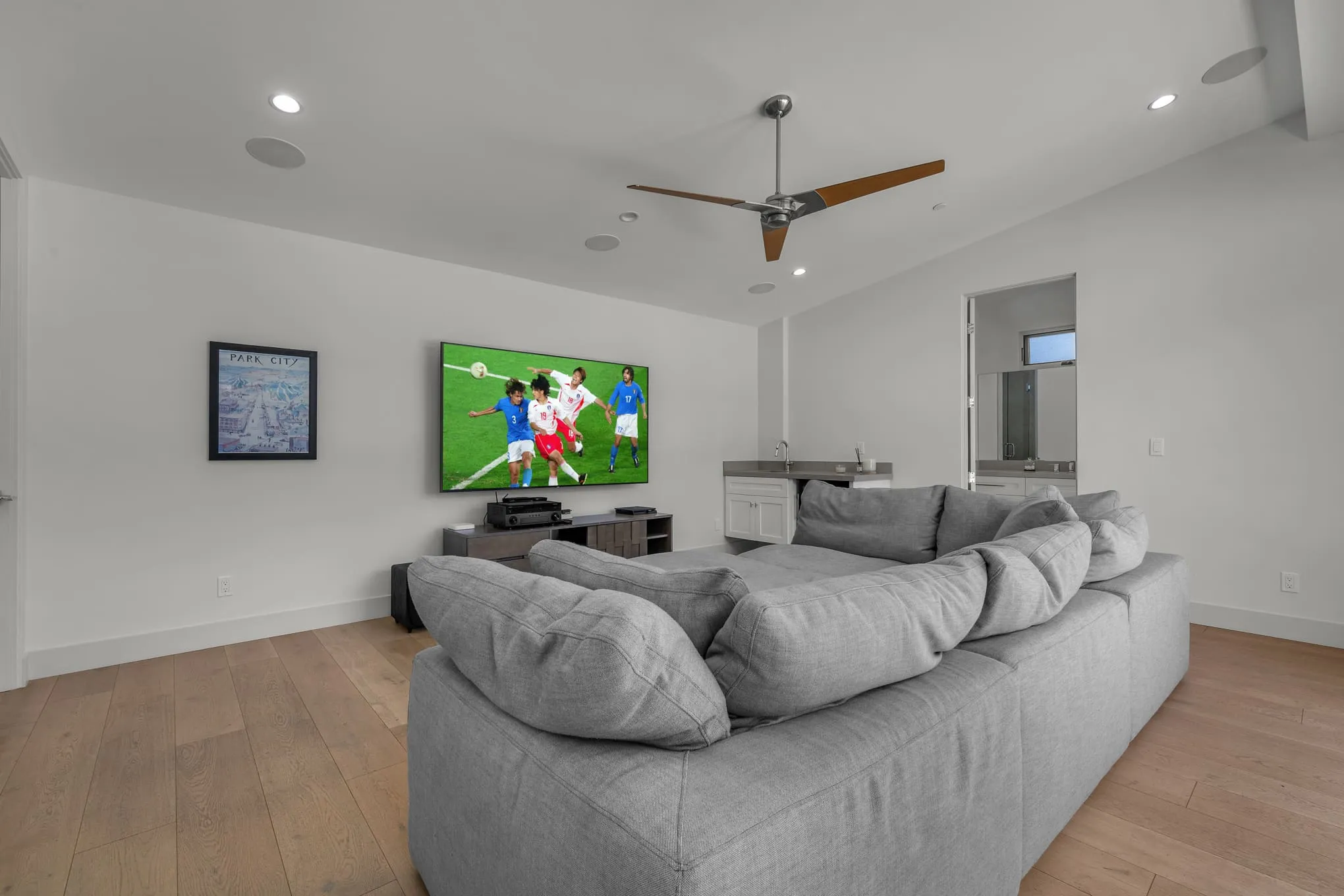Open-concept living area
