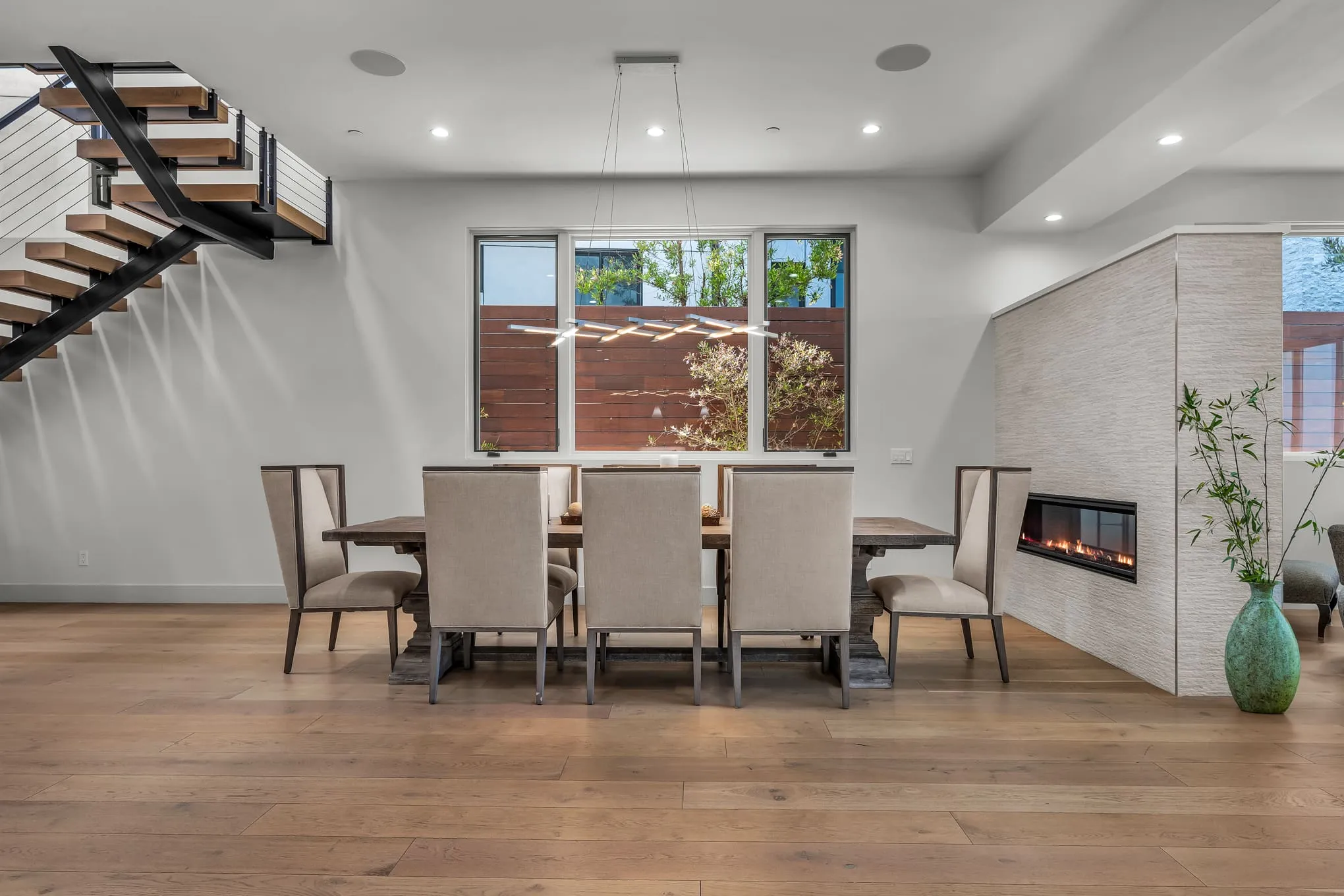 Dining and living area