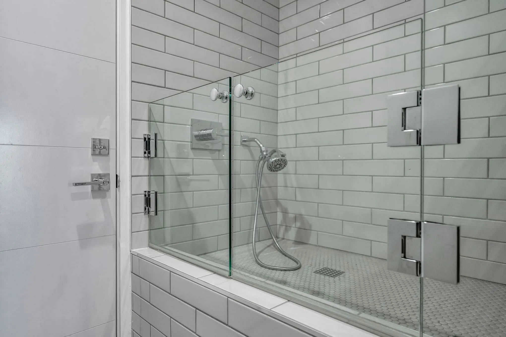 Bathroom with a walk-in shower