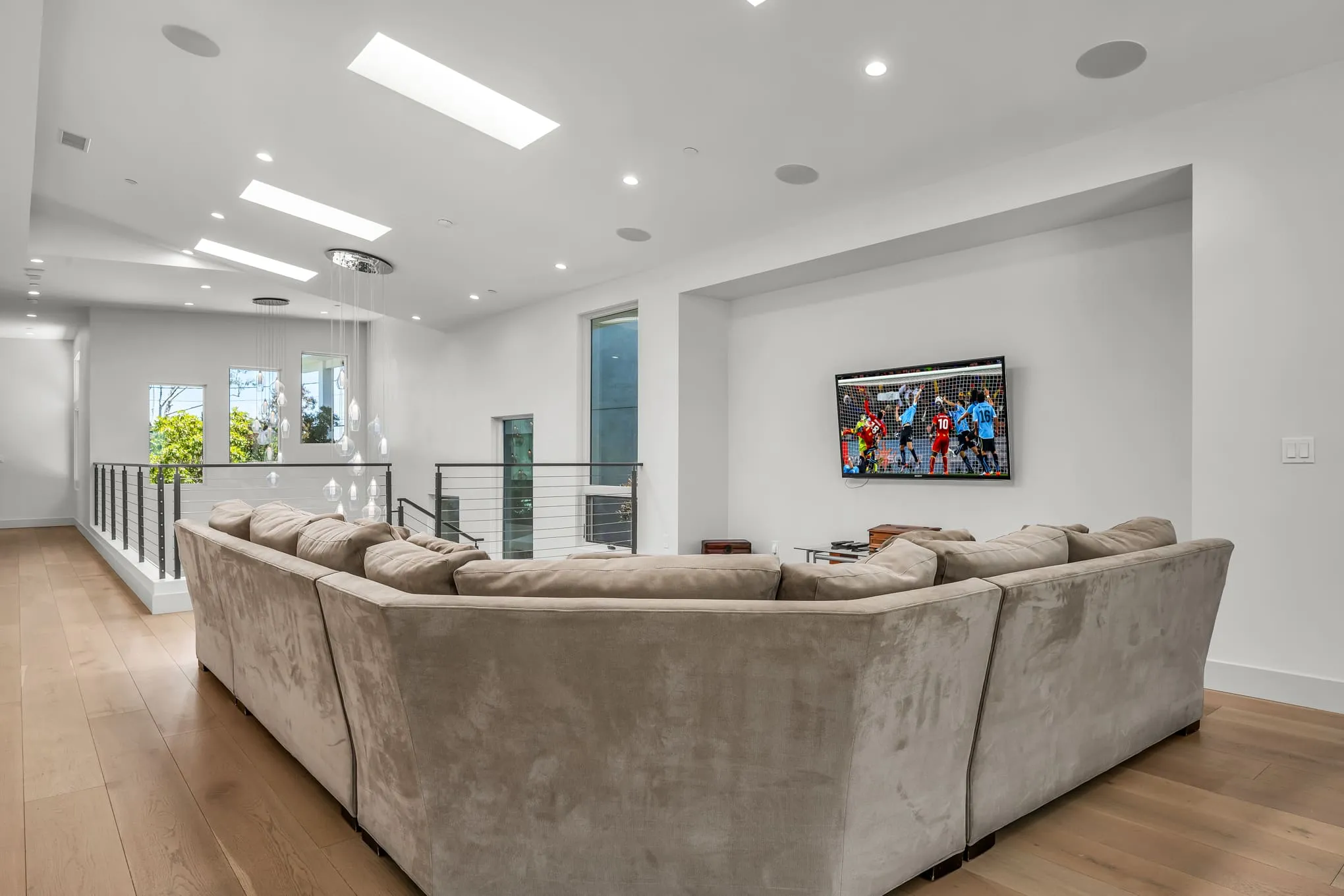Upstairs living area